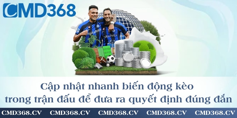 Cập nhật nhanh biến động kèo trong trận đấu để đưa ra quyết định đúng đắn